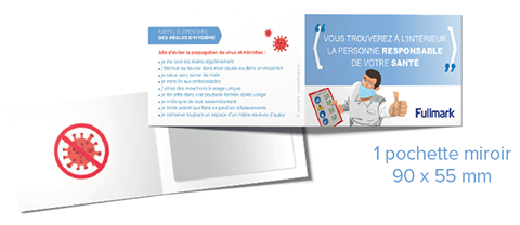 Pochette-miroir responsable de votre santé
