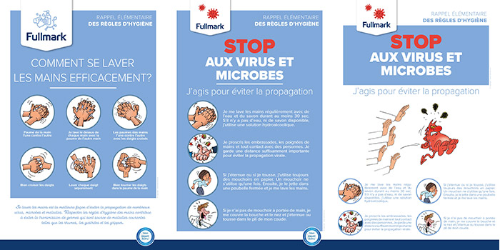 Affiches gratuites hygiène des mains