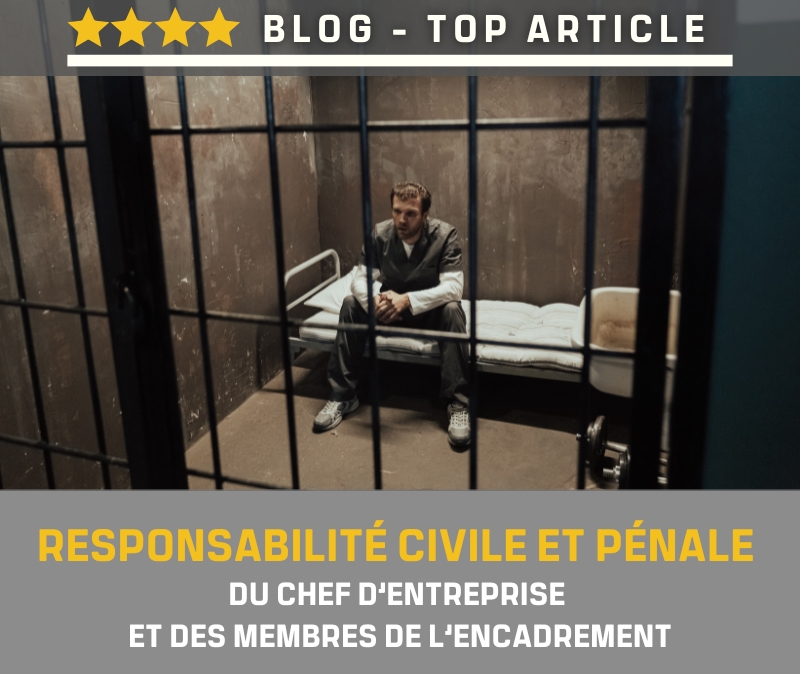 responsabilité civile et pénale du chef d’entreprise et des membres de l’encadrement responsabilité civile et pénale du chef d’entreprise et des membres de l’encadrement